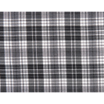 TARTAN BLANCO Y  NEGRO CON ELASTANO