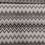 GOBELINO ZIG ZAG BLANCO Y NEGRO