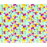 BIELASTICO FLORES FONDO VERDE AGUA