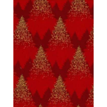 ARBOLES NAVIDAD DORADOS CON FONDO ROJO
