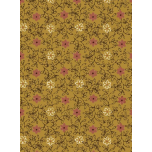 FLORES ROSAS FONDO OCRE