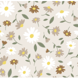 FLORES MARRONES FONDO GRIS