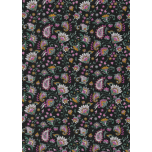 FLORES FUCSIA FONDO VERDE