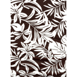 VISCOSA MARRON HOJAS BLANCAS