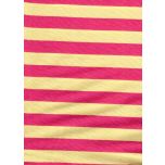 LONETA RAYAS AMARILLO Y FUCSIA