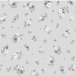 MUSELINA FLORES FONDO GRIS