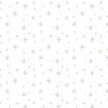 MUSELINA ESTRELLAS AZULES Y BEIGE