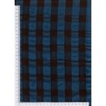 SEERSUCKER PETROLEO Y MARRON CUADRO MAXI