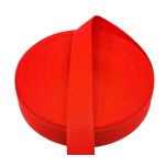 CINTA MOCHILA POLIESTER 25MM ROJO
