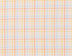 ALGODON CUADROS NARANJA