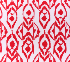 ESTAMPADO GEOMETRICO ROJO