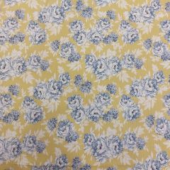 RETAL SEERSUCKER FONDO AMARILLO FLORES AZUL JEANS