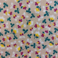 RETAL LIBERTY FONDO BEIGE FLORES ROSAS