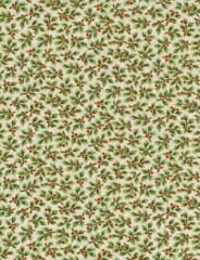 NAVIDAD BLANCO RAMA VERDE BOLITA ROJA