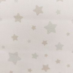 PIQUE ESTRELLAS GRISES Y VERDE JADE