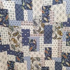 VISCOSA ESTAMPADO PATCHWORK AZUL