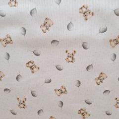 TROZO PIQUE OSITOS Y GLOBOS GRIS 78cm