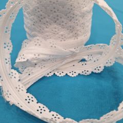 CREMALLERA JAPONESA TROQUELADA BLANCA