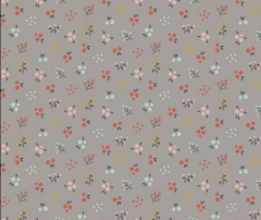 POPPY FLORES PEQUEÑAS FONDO GRIS