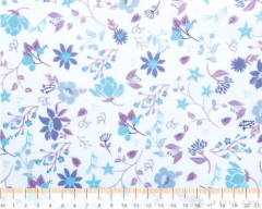 VOILE FLORES LAVANDA KATIA