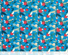 POPLIN BLUE NUTS