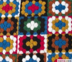 KATIA GRANNY SQUARE LIFE COLOURS