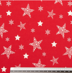NAVIDAD ESTRELLAS FONDO ROJO