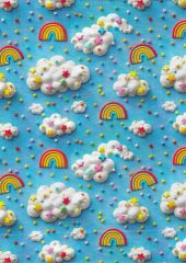 NUBES ARCOIRIS Y CHUCHES 3D 