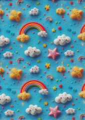 NUBES Y ARCOIRIS 3D 