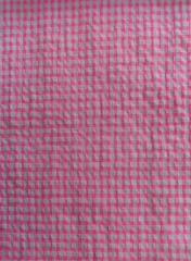 SEERSUCKER FUCSIA FLUOR CUADRO PEQUEÑO