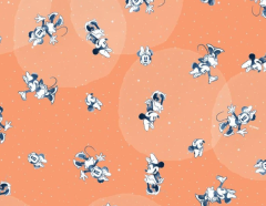 MINNIE FONDO NARANJA