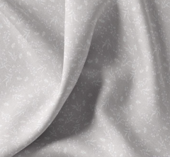 TONO SOBRE TONO FLORES GRIS