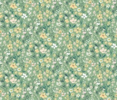 VIELLA FLORES FONDO VERDE