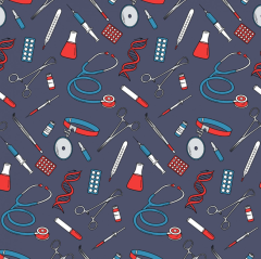 MOTIVOS MEDICOS FONDO AZUL 