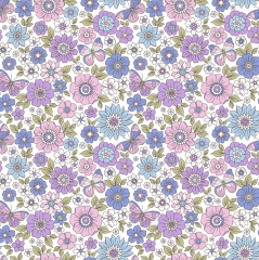 ALGODON TIPO LIBERTY CON MARIPOSAS