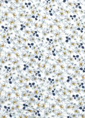 VISCOSA FLORES TONOS AZULES