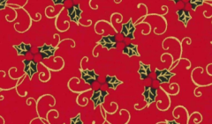 ACEBO FONDO ROJO