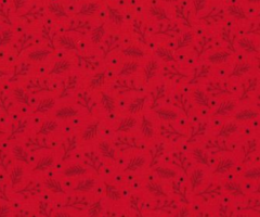 NAVIDAD RAMITAS FONDO ROJO