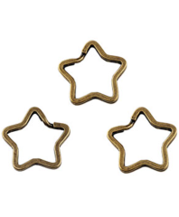 ANILLA LLAVERO ESTRELLA BRONCE 34MM