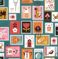 ALGODON AMERICANO BON BOYAGE BEE BROWN