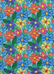 FLORES PREESCOLAR AZUL