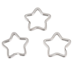 ANILLA LLAVERO ESTRELLA PLATA 34MM