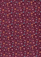 FLORES PASTEL FONDO BURDEOS