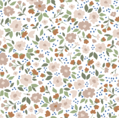 PEQUEÑAS FLORES ROSAS Y CALDERA