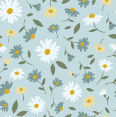 FLORES DE PRIMAVERA FONDO AZUL