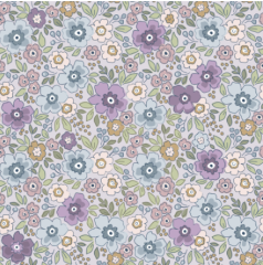 FLORES TIPO LIBERTY AZUL Y LILA