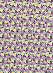 FLORES MORADAS Y AMARILLAS