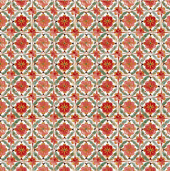 FLORES MOSAICO ROJO