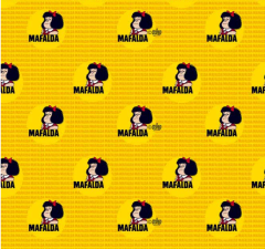 MAFALDA FONDO AMARILLO