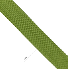 TROZO CINTA RIGIDA ALGODON VERDE OLIVA 30mm 80cm